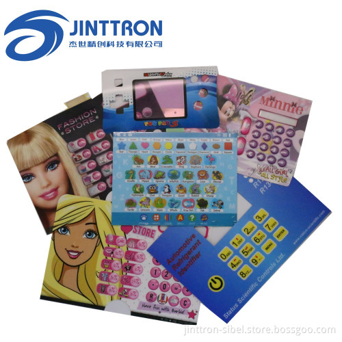 Digital/offset printing graphic membrane overlay sticker label
